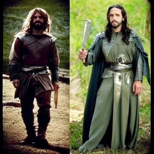 Image similar to “Mac from Its Always Sunny as Aragorn”