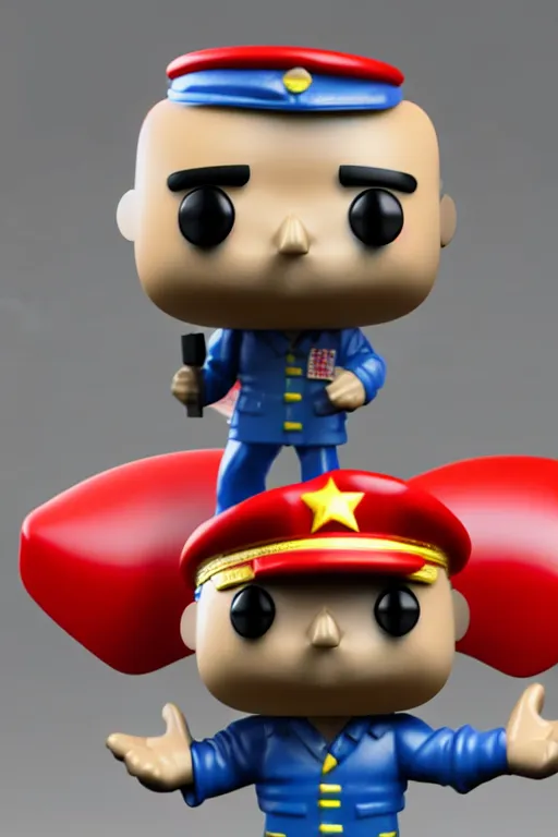 Prompt: 3 d render of funko pop figurine of the soviet union, realistic, photo, photorealistic, detailed, high quality, high resolution, lossless quality, lossless, 8 k, hdr, 4 k, 8 k resolution, 1 6 k resolution