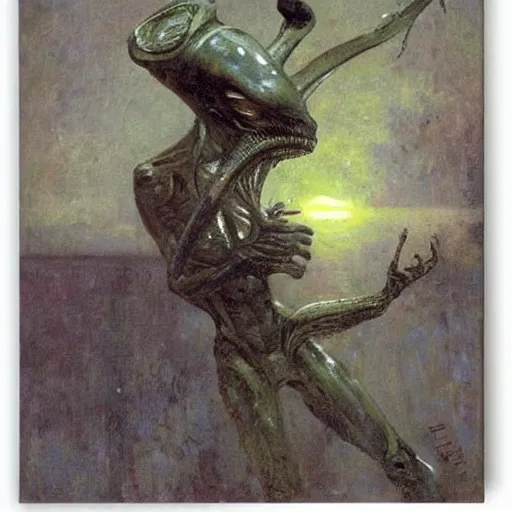 Image similar to alien by ilya repin