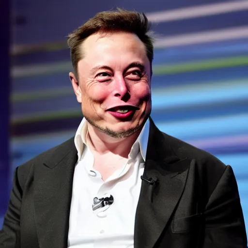 Image similar to elon musk with tusks