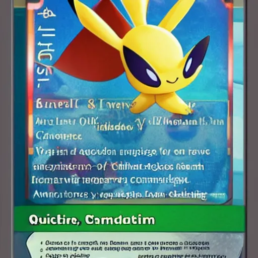 Prompt: new Pokémon card