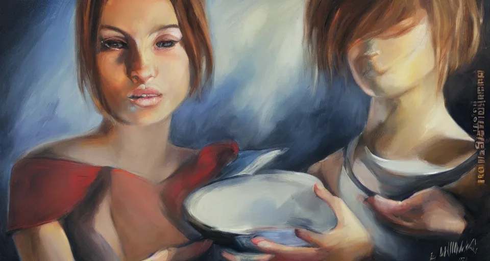 Image similar to the two complementary forces that make up all aspects and phenomena of life, by Emilia Wilk