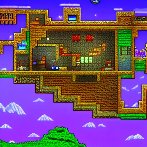 Prompt: Screenshot from Terraria