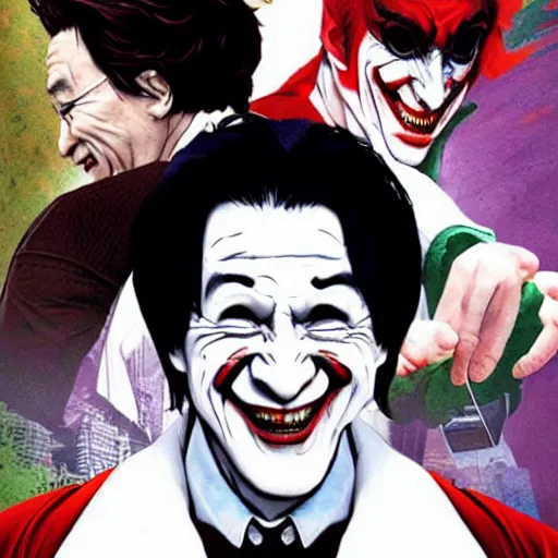 Prompt: jackie chan as joker