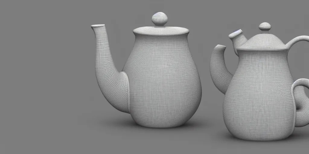 Prompt: « 3 d photorealistic teapot »