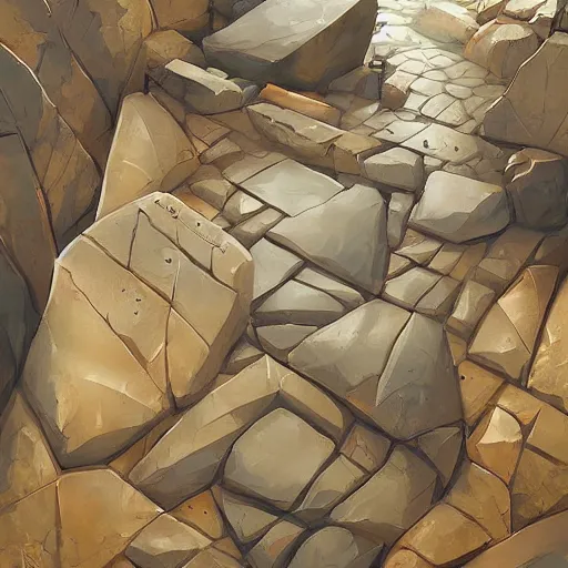 Image similar to digital painted stylized stone cladding texture by artgerm, jordan grimmer, painterly, digital art, artstation