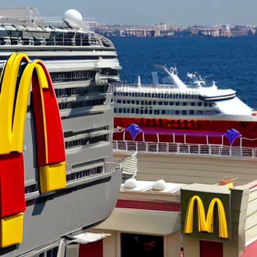 Image similar to mcdonalds cruise ship