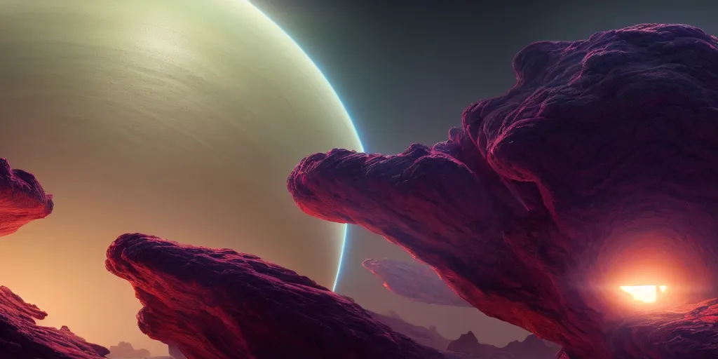 Prompt: a electron microscope footage of a planet from space, extremely detailed digital painting, in the style of fenghua zhong and ruan jia and jeremy lipking and peter mohrbacher, mystical colors, rim light, beautiful lighting, 8 k, stunning scene, raytracing, octane, trending on artstation