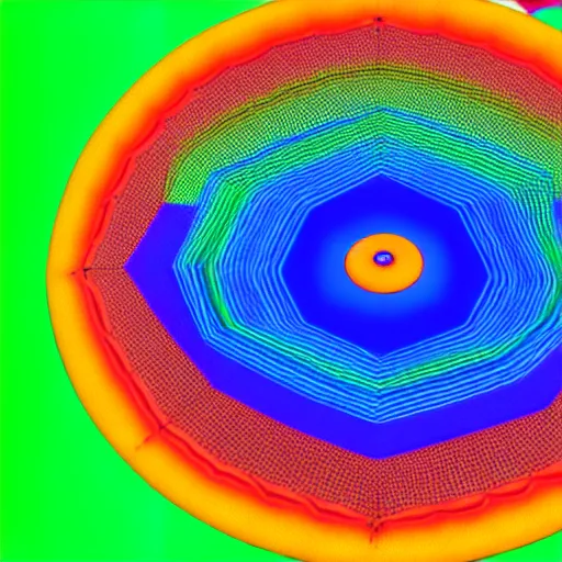 Image similar to a Fluid Simulation of a space shuttle, large eddies, Colourful, CFD , Multiphase flow, hexagonal mesh