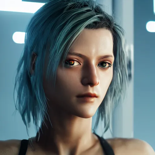 Prompt: cyberpunk girl close up portrait, ultrarealistic, unreal engine 5, highly detailed