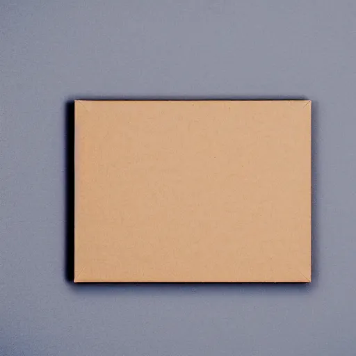 Image similar to a piece of cardboard on a gray background