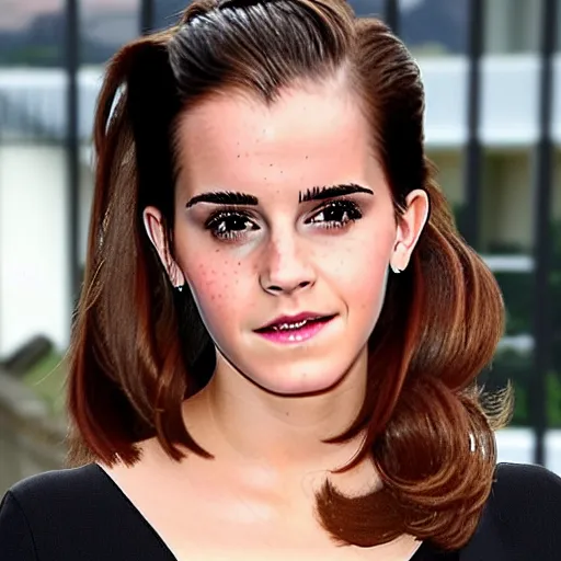 Image similar to emma watson mixed with kim kardashian