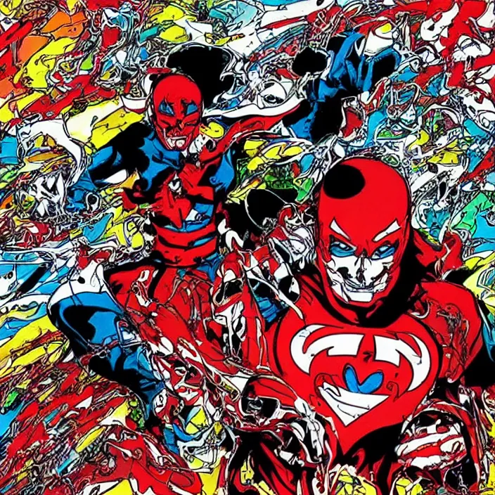 Image similar to art by todd mcfarlane