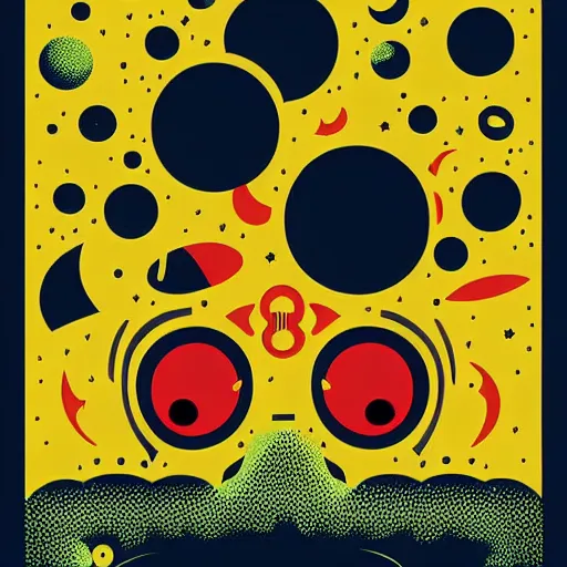 Image similar to cosmic terror by tom whalen