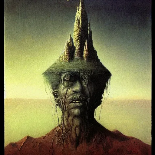 Prompt: mi khalifa painted by beksinski highly detailed