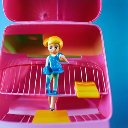 Prompt: a polly pocket, kodachrome photo