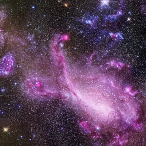 Image similar to a galaxy made out of hamsters, space photography, 8 k, nebula