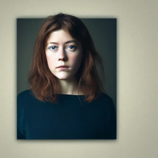 Image similar to a masterpiece portrait photo of a beautiful young woman who looks like a danish mary elizabeth winstead, symmetrical face