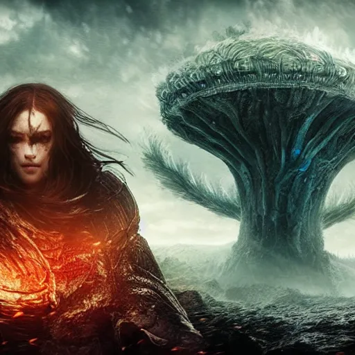 Image similar to Elden ring game real life 4K quality super realistic