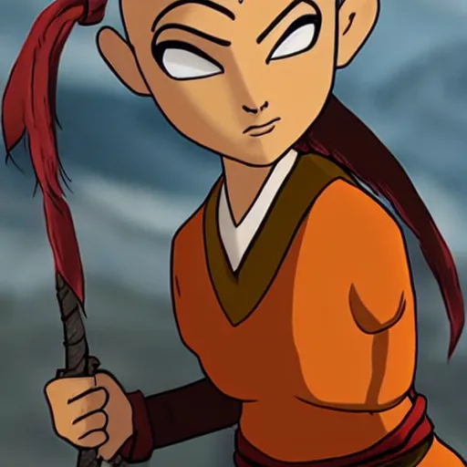 Prompt: female Avatar Aang