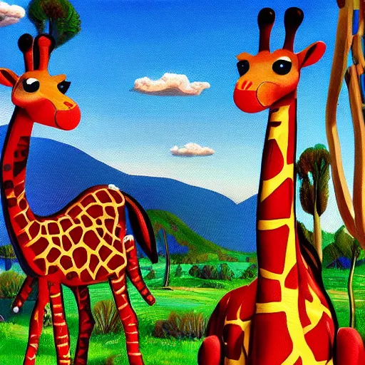 Prompt: Geoffrey the giraffe Toys”R”Us dynamic lighting, cinematic, establishing shot, extremely high detail, shining, photo realistic, cinematic lighting, intricate line drawings, 8k resolution, oil painting on canvas