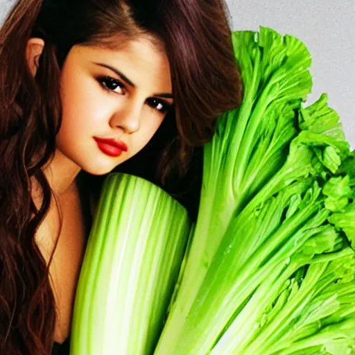 Image similar to selena gomez as celery