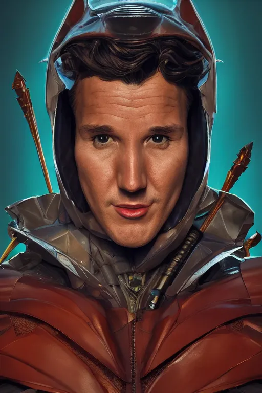 Image similar to portrait of jutin trudeau as robin, from batman movie. intricate abstract. intricate artwork. by tooth wu, wlop, beeple, dan mumford. octane render, trending on artstation, greg rutkowski very coherent symmetrical artwork. cinematic, hyper realism, high detail, octane render, 8 k