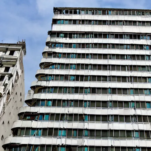 Prompt: a old skyscraper in Buenos Aires