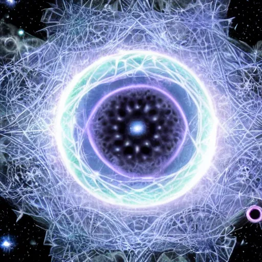 Image similar to quantum entangled matter supercharged by supernovas xt zzzz ( ( ( ( ( 3 4 ) symmetrical. geometrical.