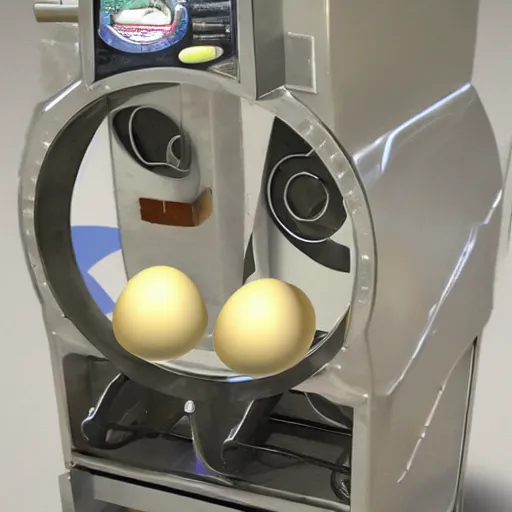 Image similar to sentient egg machine