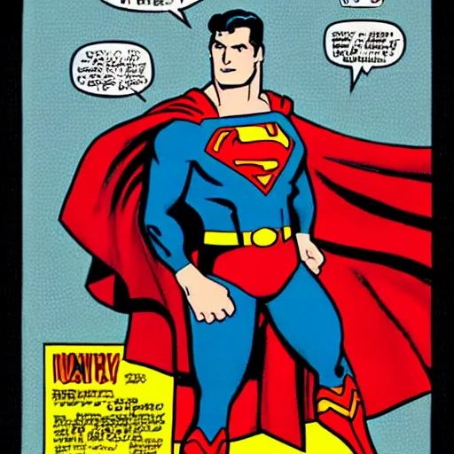 Prompt: Superman, in the style of Jack Kirby