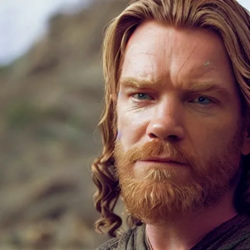 Prompt: ewan mcgregor as jesus