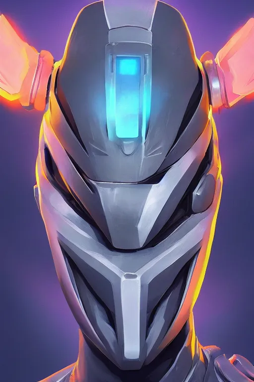 Image similar to epic mask helmet robot ninja portrait stylized as fornite style game design fanart by concept artist gervasio canda, behance hd by jesper ejsing, by rhads, makoto shinkai and lois van baarle, ilya kuvshinov, rossdraws global illumination radiating a glowing aura global illumination ray tracing hdr render in unreal engine 5