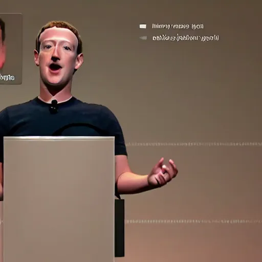 Image similar to Mark Zuckerberg revealing his very detailed and complex cybernetic enhancements, raytracing, very detailed, 4k, cinematic lighting,