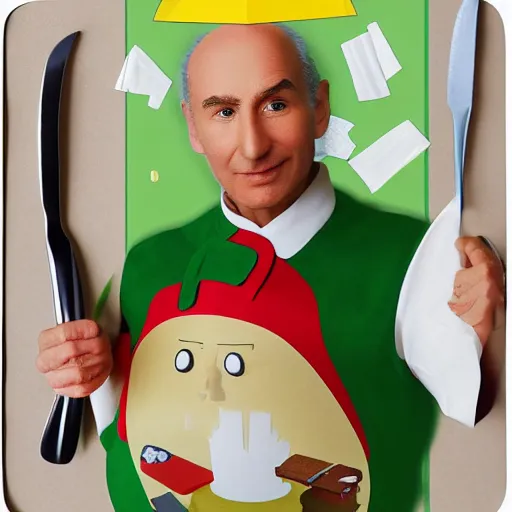 Prompt: albert hofmann cosplay celebrity chef, stop motion vinyl action figure, plastic, toy, john stezaker style