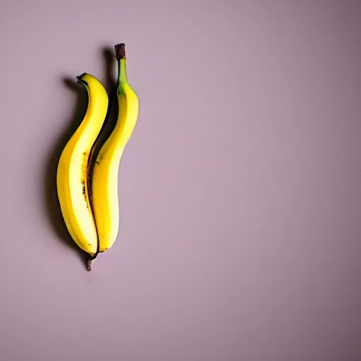 Prompt: spotless platonic banana in abject solitude.