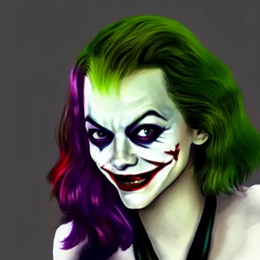 Prompt: Emma Stone as The Joker