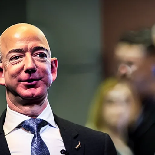 Prompt: jeff bezos with horns