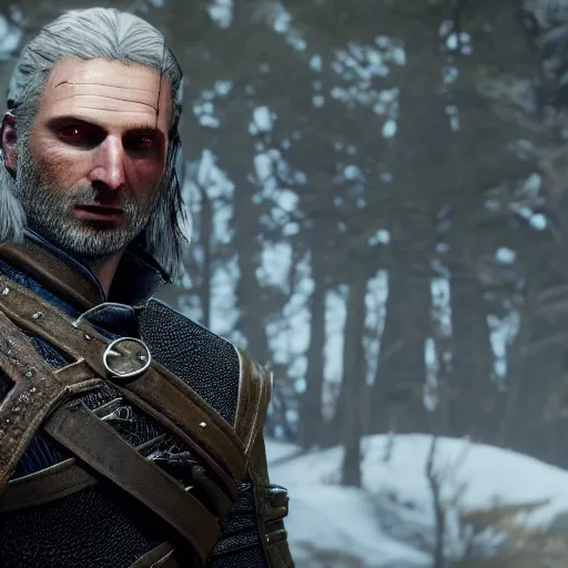 Image similar to andrew lincoln in the witcher 3