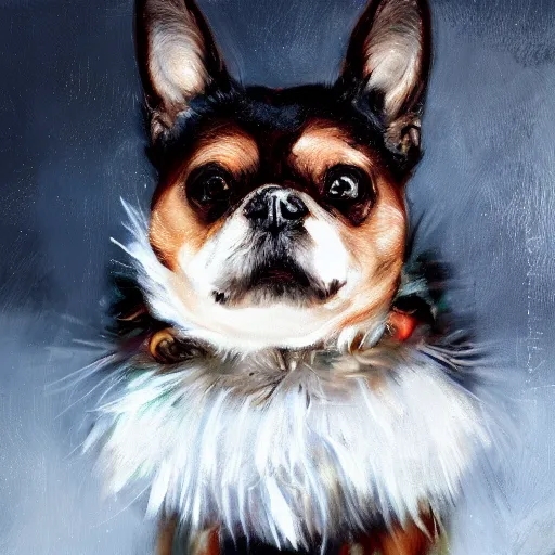 Prompt: detailed cinematic moody colors studio portrait of gizmo in a christmas scene, high quality by jeremy mann, only one head single portrait