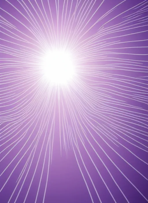 Image similar to rising sun white subtle dawn purple gold god rays crystals simple background graphic ultra simplified