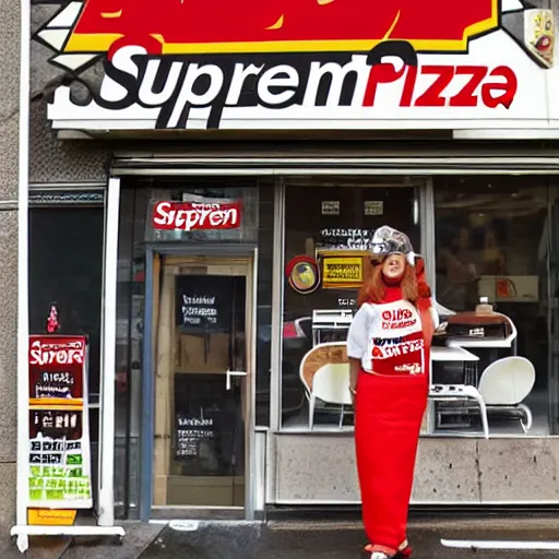 Prompt: <supreme pizza>