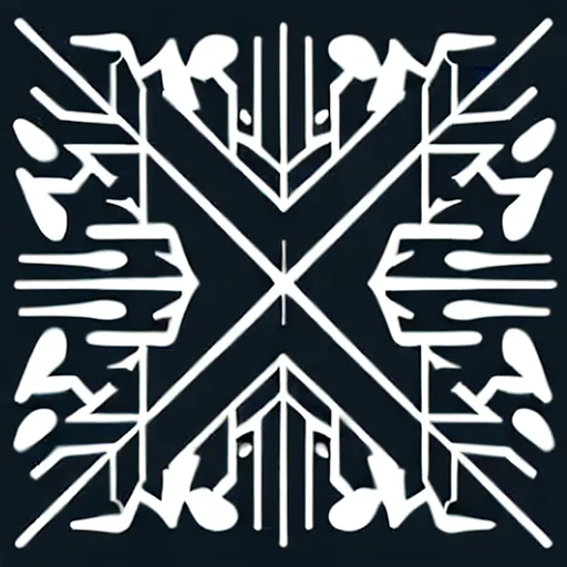 Image similar to vector art panel for cnc plasma, laser, stencil, unique winter design