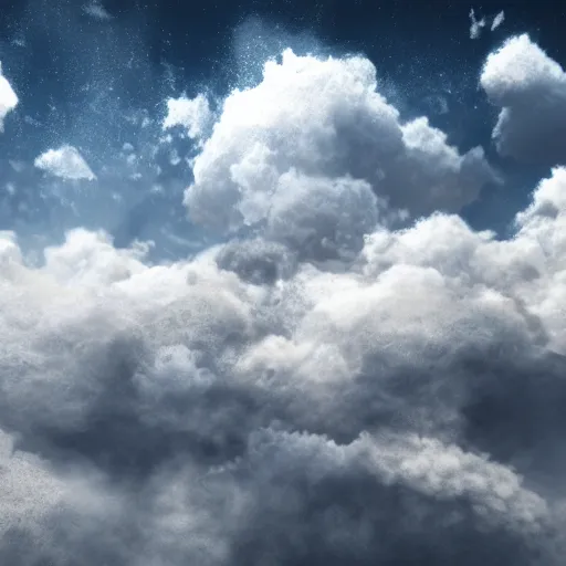 Prompt: clouds, 4 k, artstation