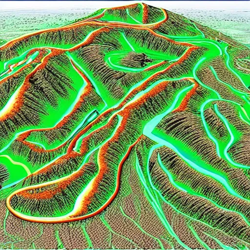 Image similar to mount Fujiama topography contour lines