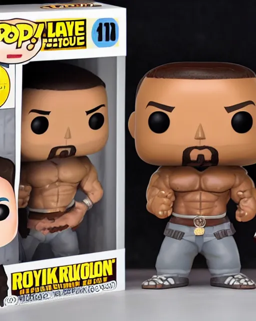 Image similar to A Dwayne Johnson Funko Pop. Photographic, photography