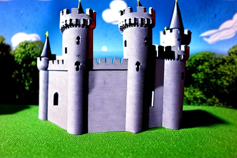 Image similar to a completed castle