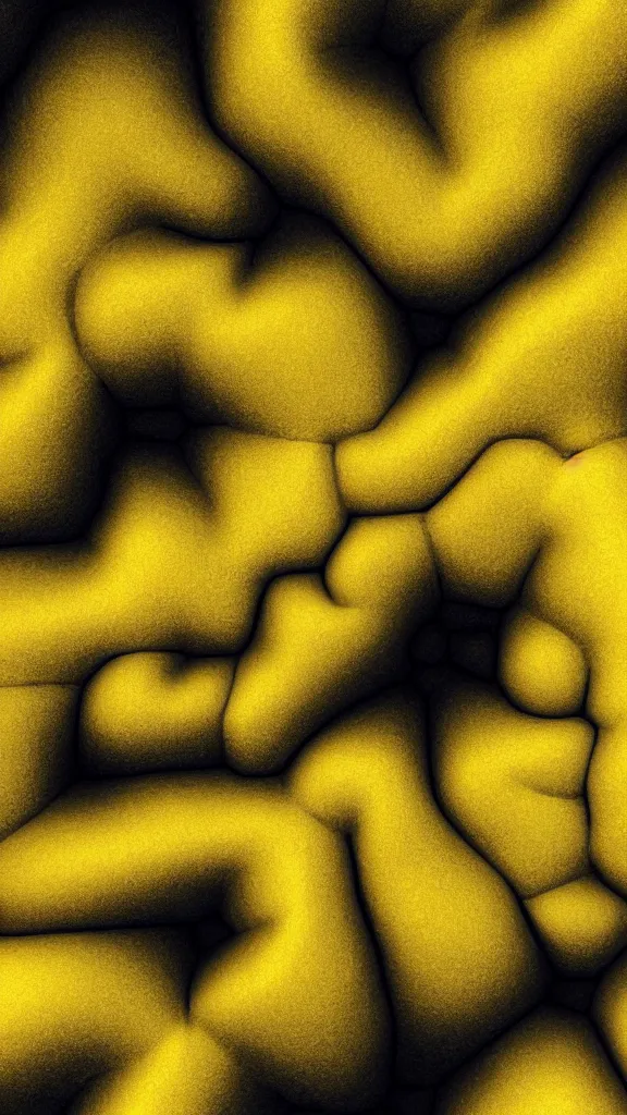 Prompt: a 3D render of a yellow-tinted molecule texture, close up, high contrast, highly detailed, sharp focus, digital painting, 3D art, illustration, trending on artstation,