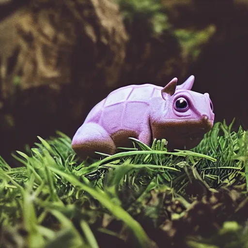 Image similar to national geographic 3 5 mm nature photo of a bulbasaur