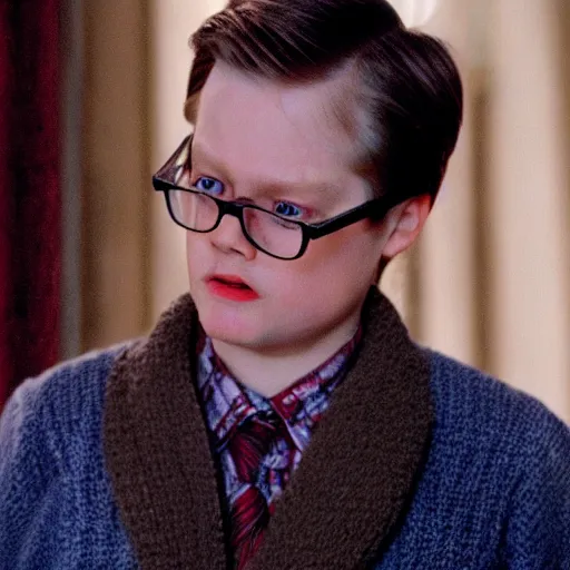 Prompt: dwight schrute starring in home alone movie, movie still